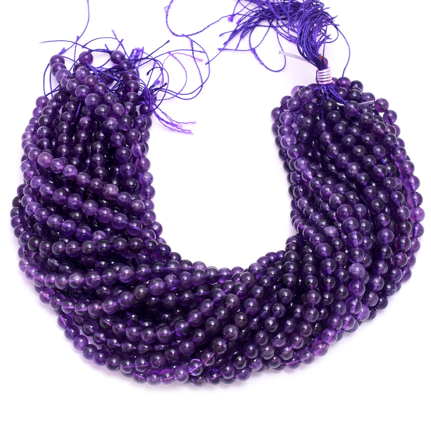 Kamal Gems | Amethyst Gemstone Bead Strand, 15"