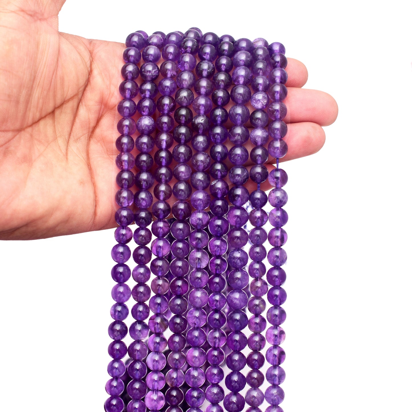 Kamal Gems | Amethyst Gemstone Bead Strand, 15"