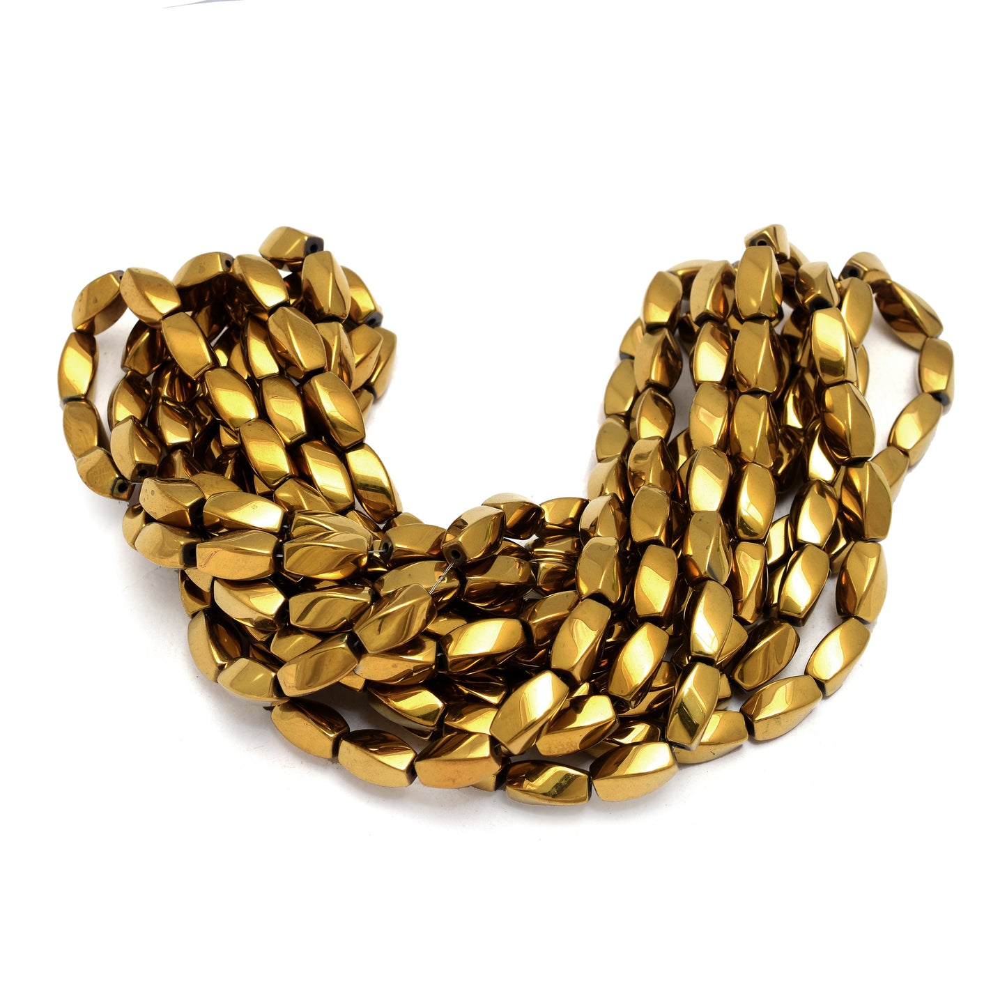 Kamal Gems | Fancy-Shaped Hematite Beads Strand