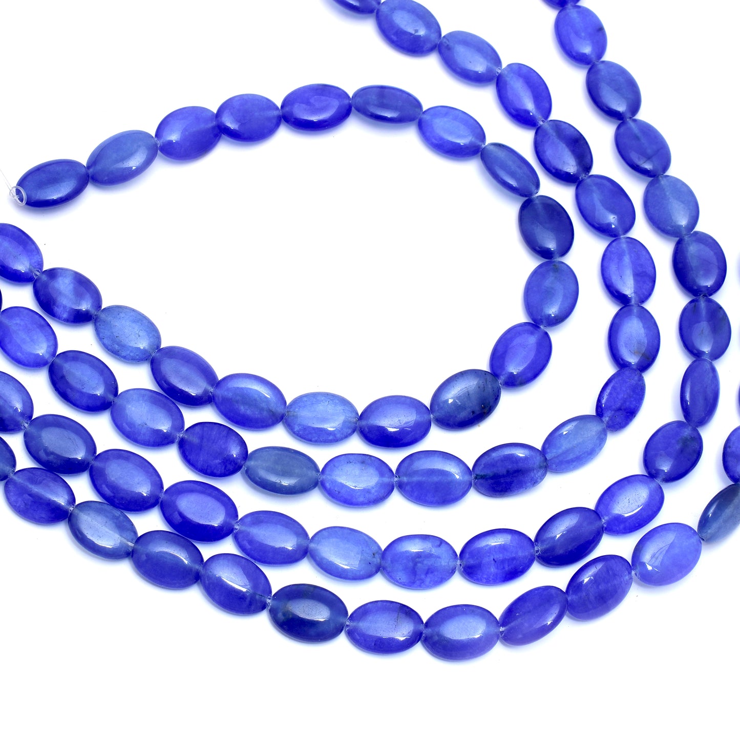 Kamal Gems | Indigo Oval-Shaped Onyx Beads