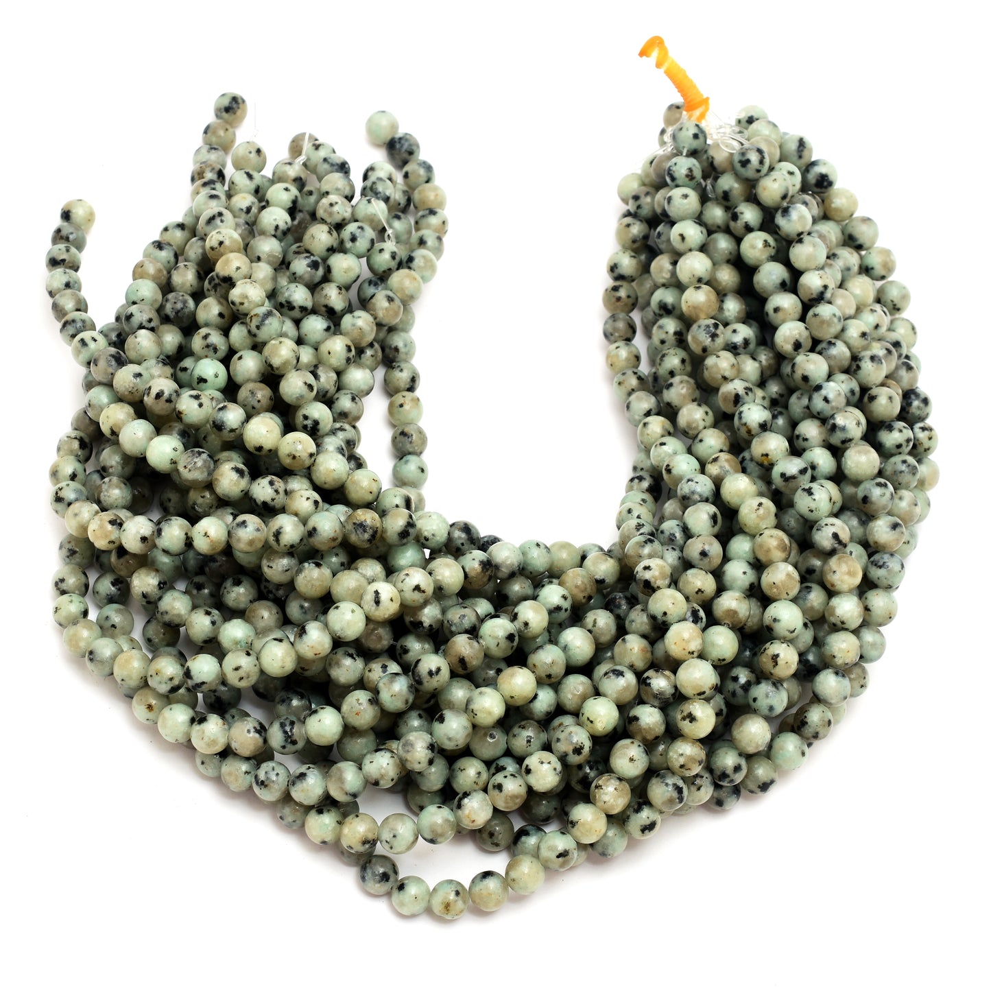Kamal Gems | Kiwi Jasper Gemstone Beads Strand, 15"