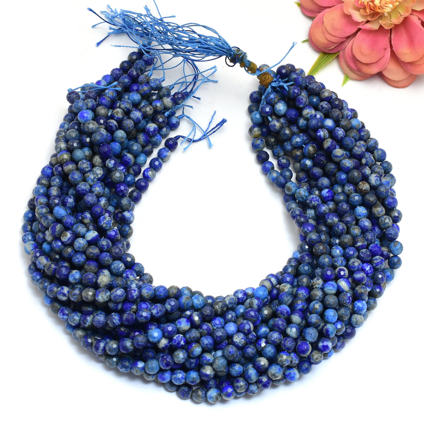 Kamal Gems | Lapis Faceted Beads, 15"