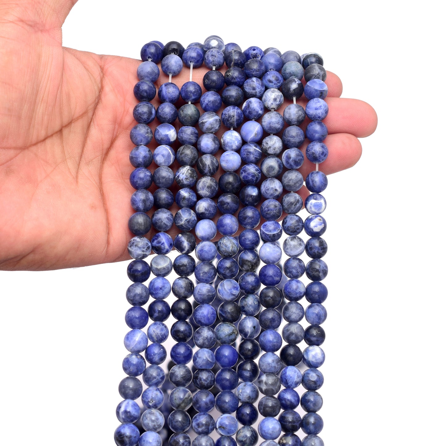 Kamal Gems | Sodalite Gemstone Bead Strand, 15"