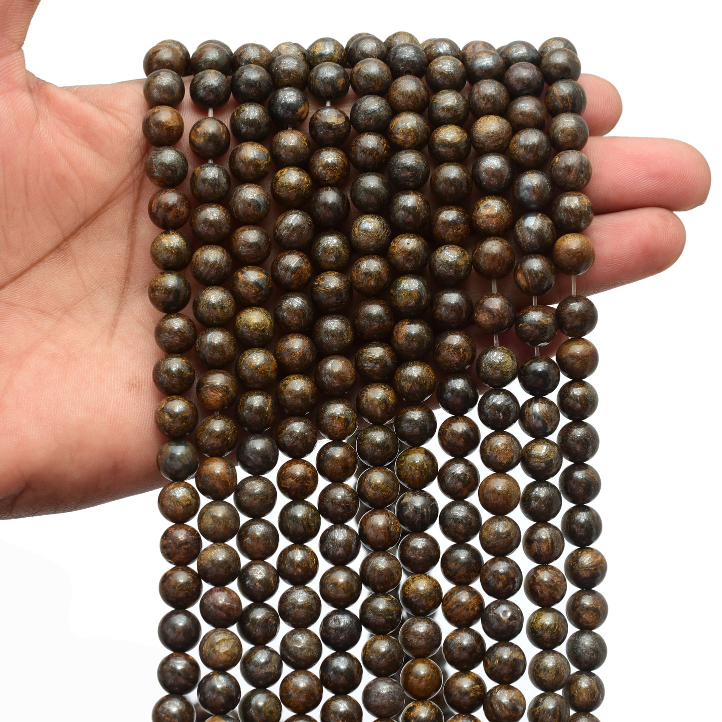 Kamal Gems | Bronzite Gemstone Bead Strand, 15"