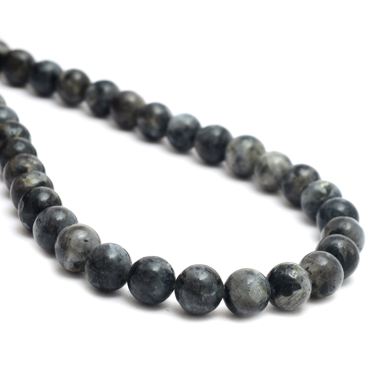 Kamal Gems | Larvikite Gemstone Bead Strand, 15"