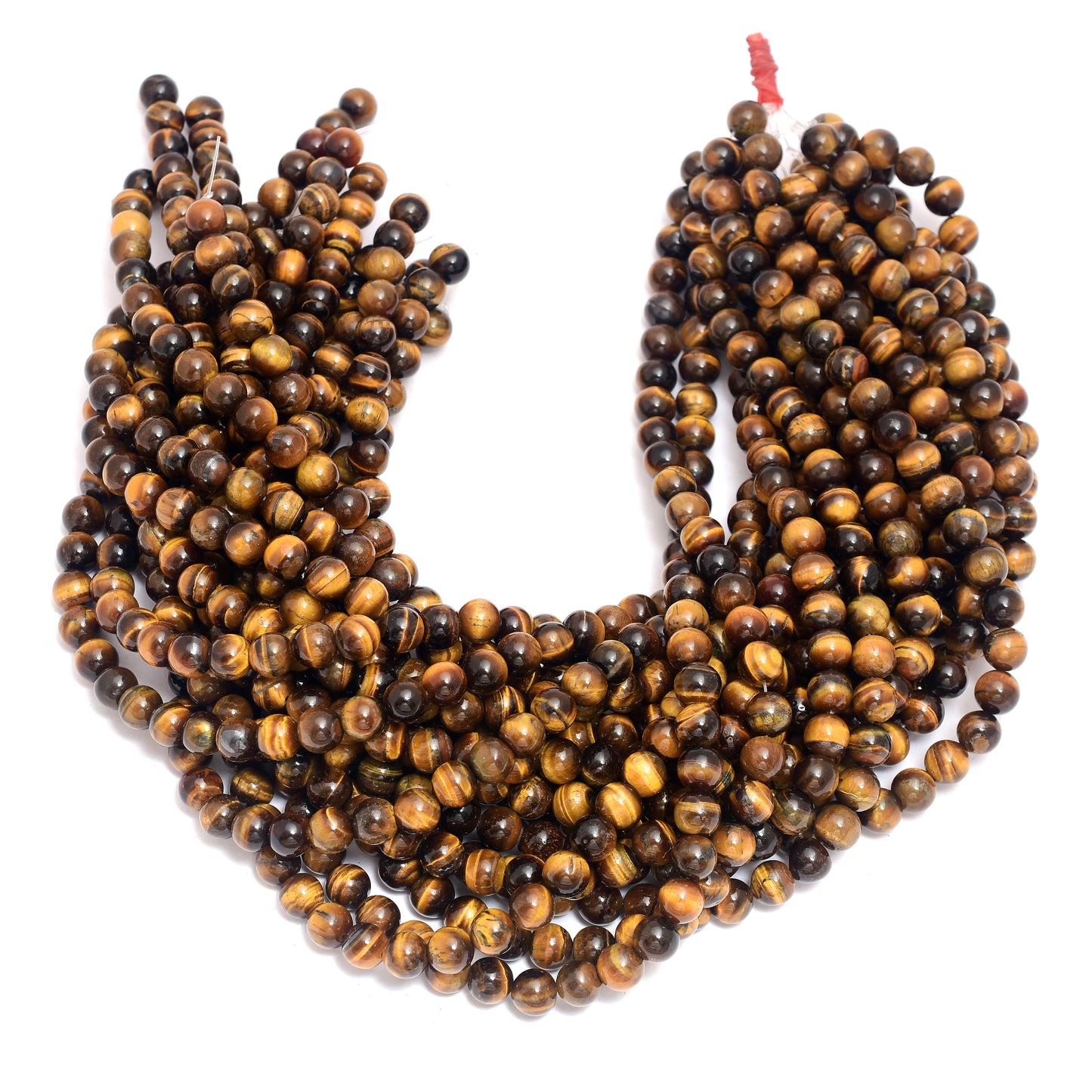Kamal Gems | Tiger Eye Gemstone Bead Strand, 15"