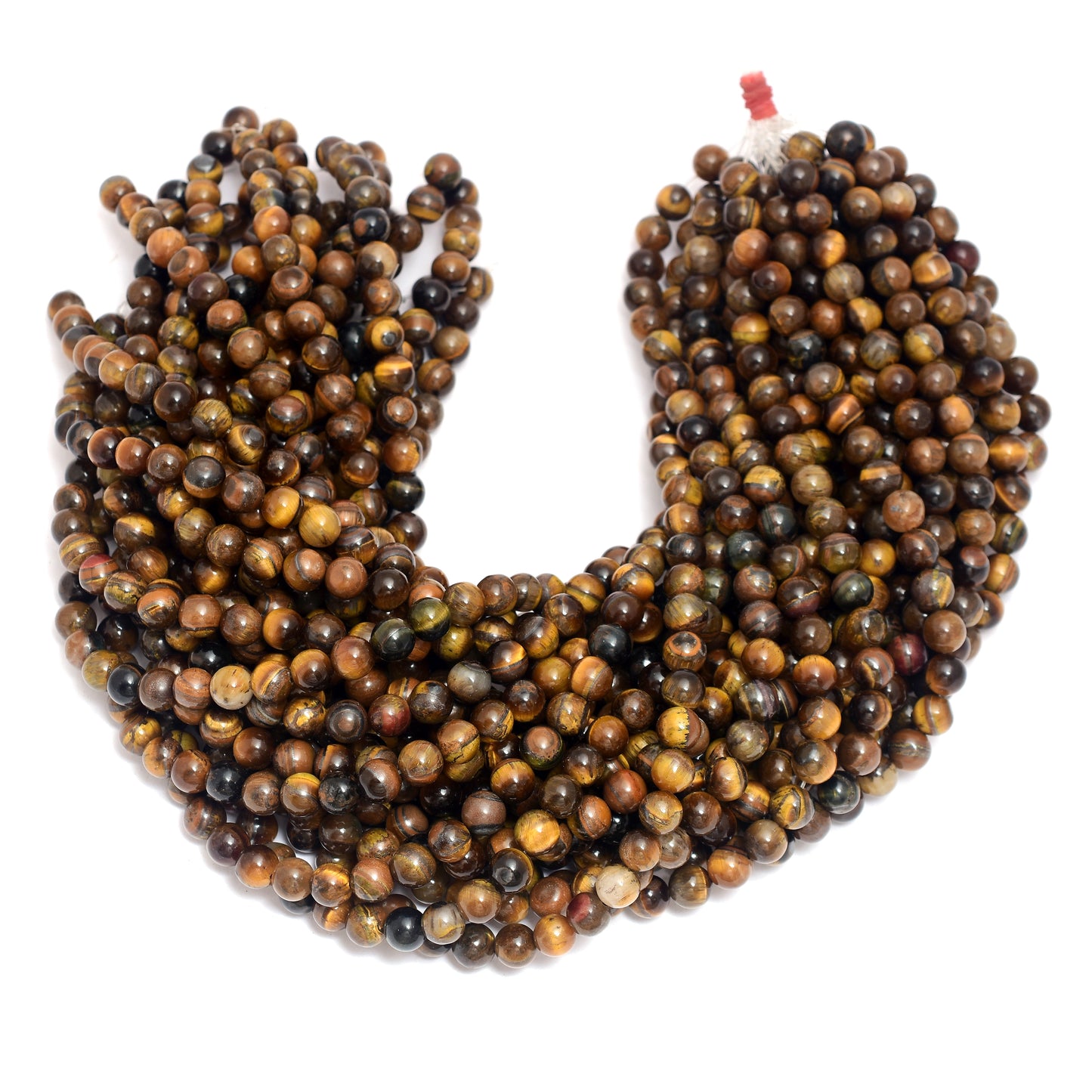 Kamal Gems | Tiger Eye Gemstone Bead Strand, 15"