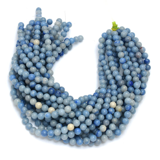 Kamal Gems | Aventurine Gemstone Beads Strand, 15"