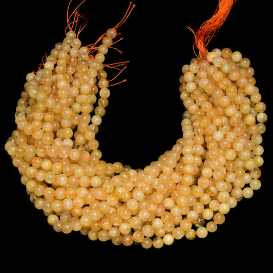 Kamal Gems | Citrine (Crystal dyed) Gemstone Bead Strand, 15"