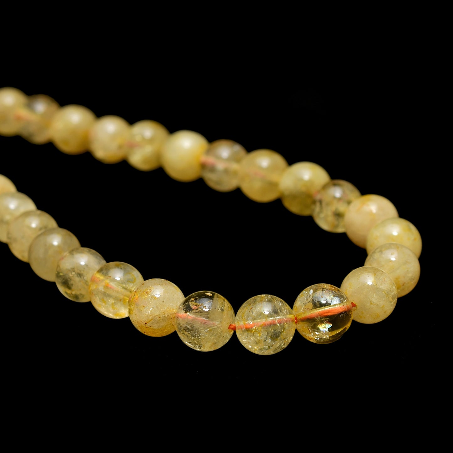 Kamal Gems | Citrine (Crystal dyed) Gemstone Bead Strand, 15"