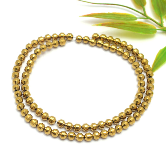 Kamal Gems | Small Cathedral-Shaped Hematite Beads Strand
