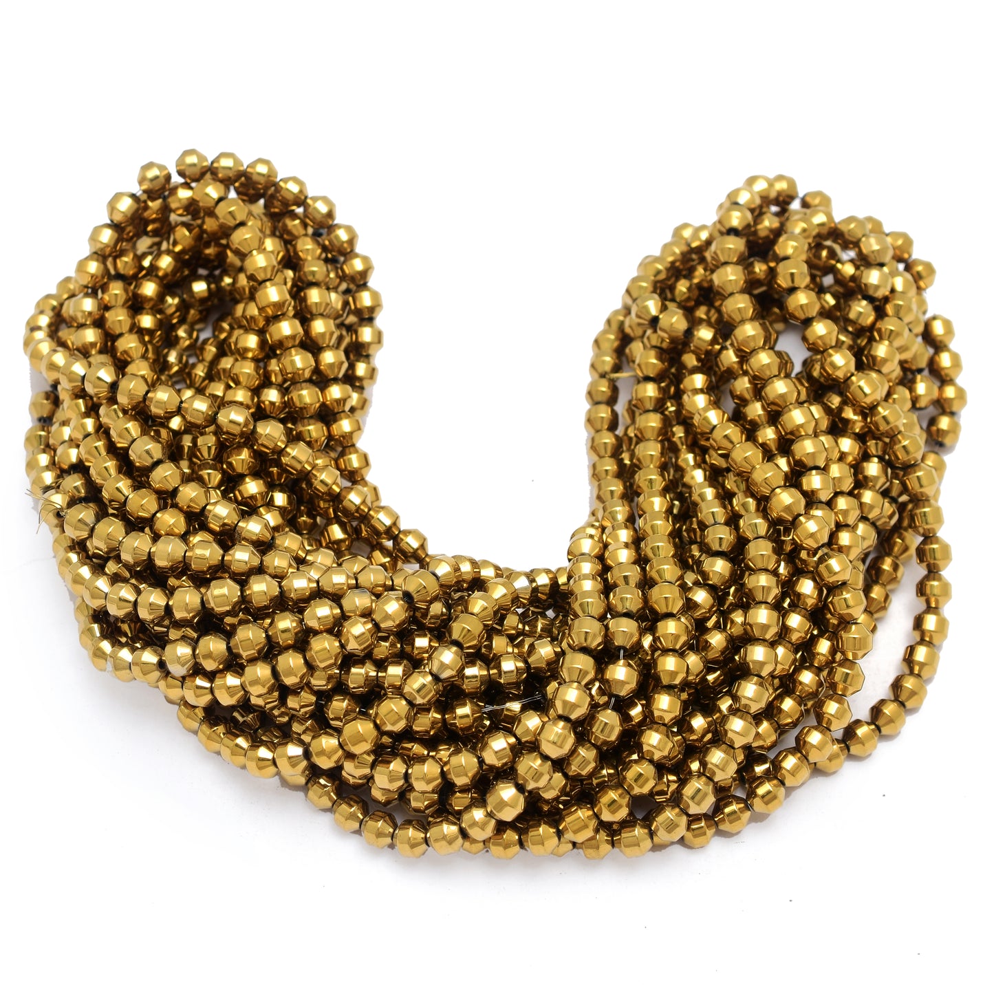 Kamal Gems | Small Cathedral-Shaped Hematite Beads Strand
