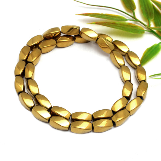 Kamal Gems | Fancy-Shaped Hematite Beads Strand