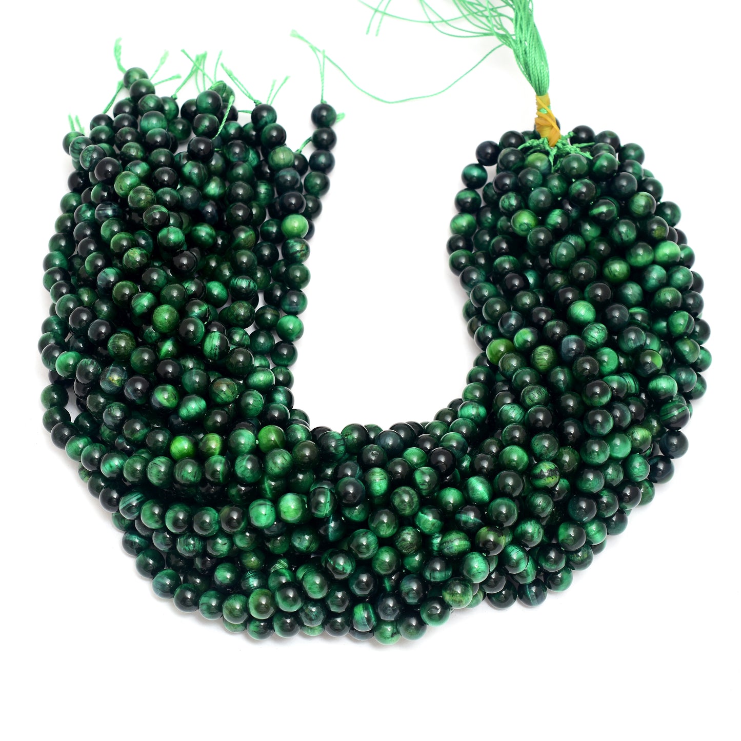 Kamal Gems | Star Tiger Eye Gemstone Bead Strand, 15"