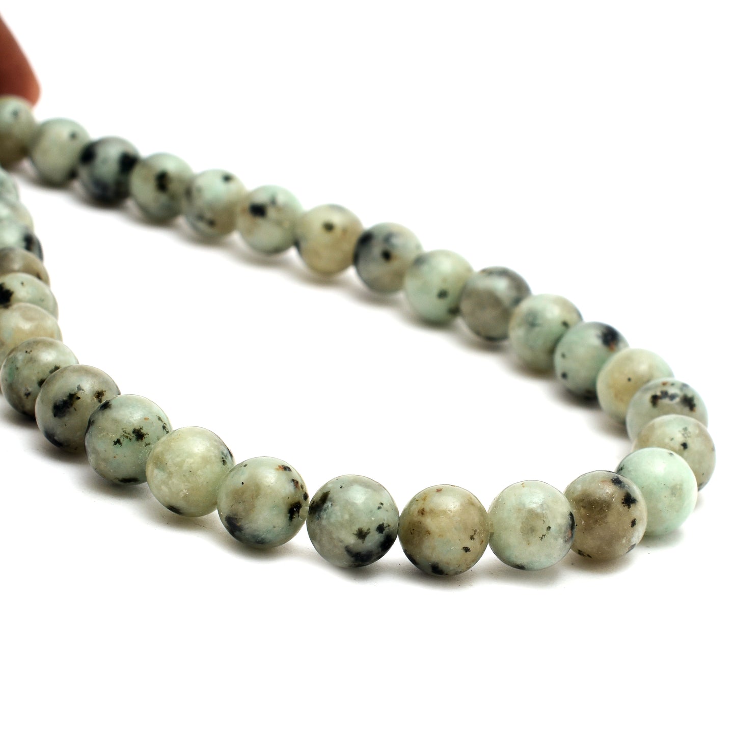 Kamal Gems | Kiwi Jasper Gemstone Beads Strand, 15"