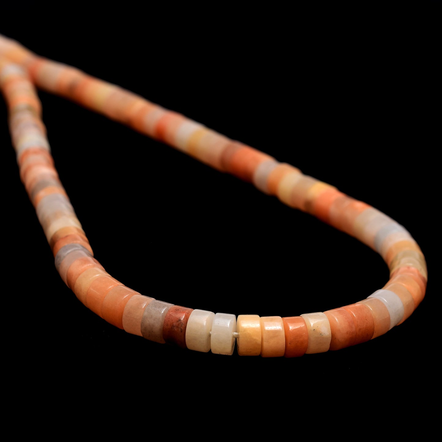 Kamal Gems | Red Aventurine Tyree-Shaped Beads Strand, 15"
