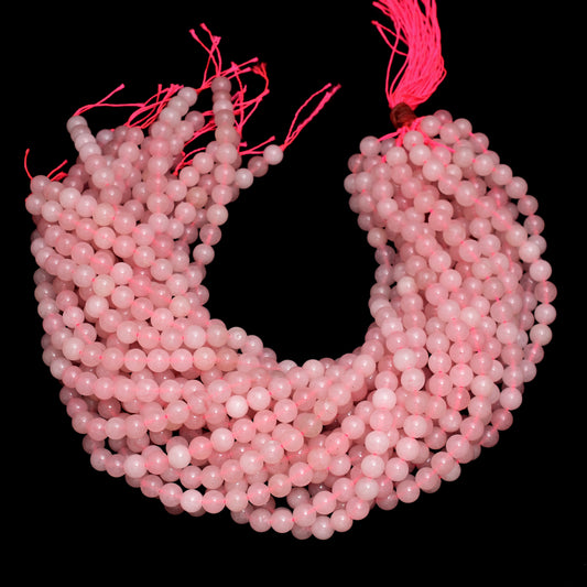 Kamal Gems | Rose Quartz Gemstone Beads Strand, 15"