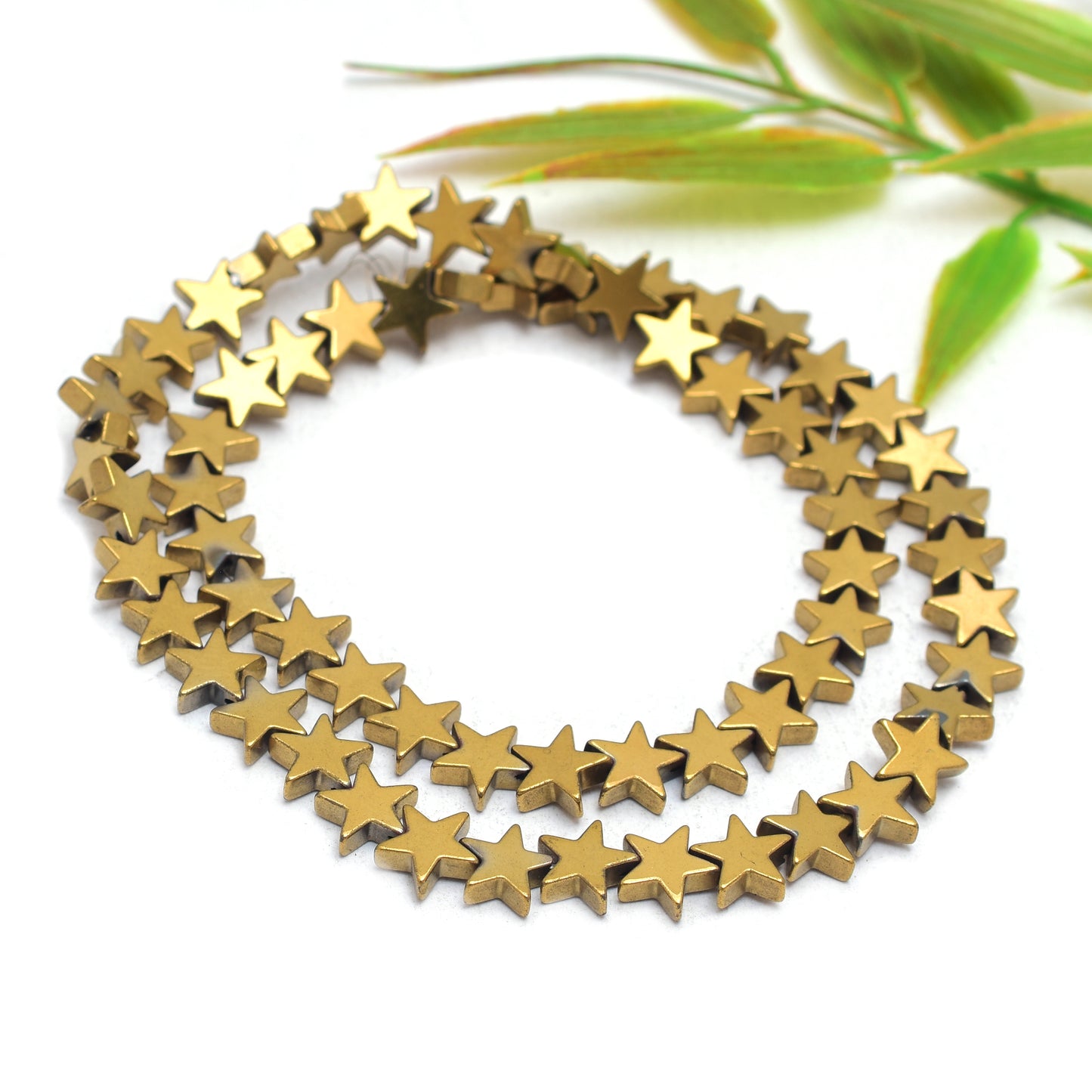 Kamal Gems | Star-Shaped Hematite Beads Strand