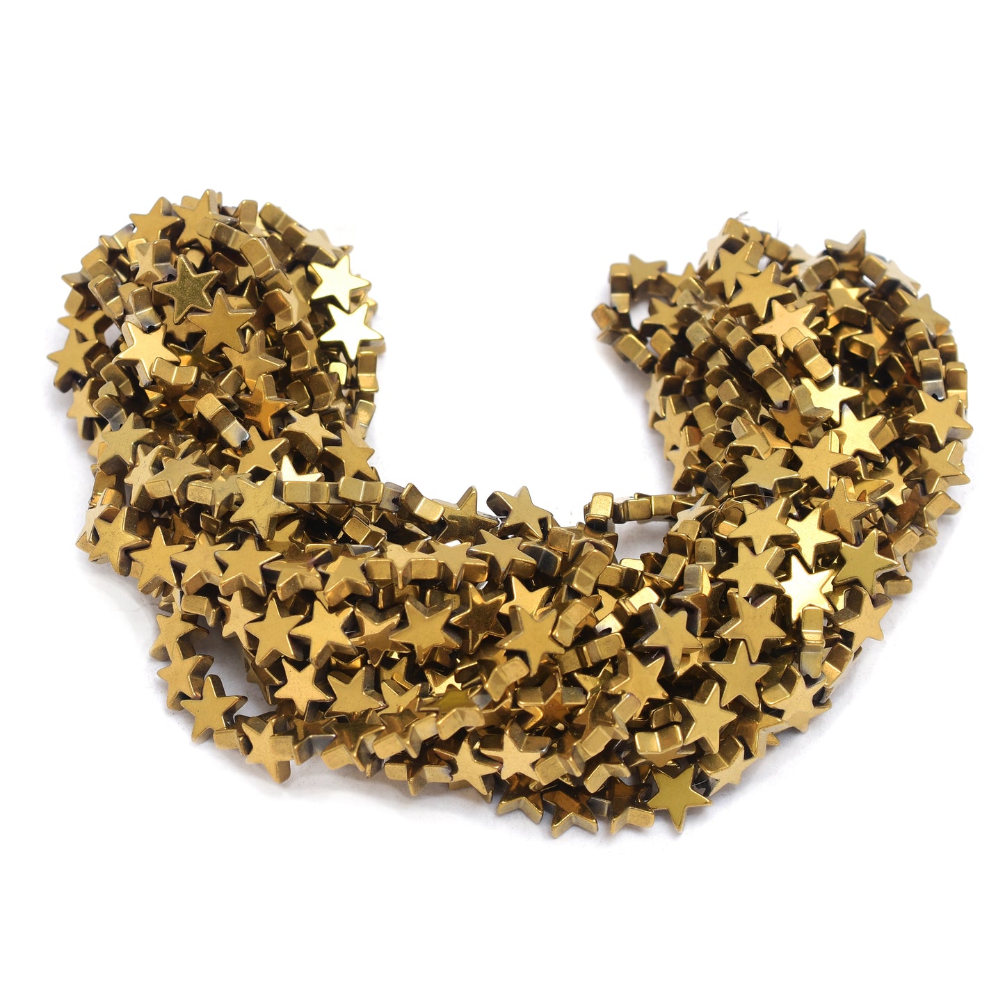 Kamal Gems | Star-Shaped Hematite Beads Strand