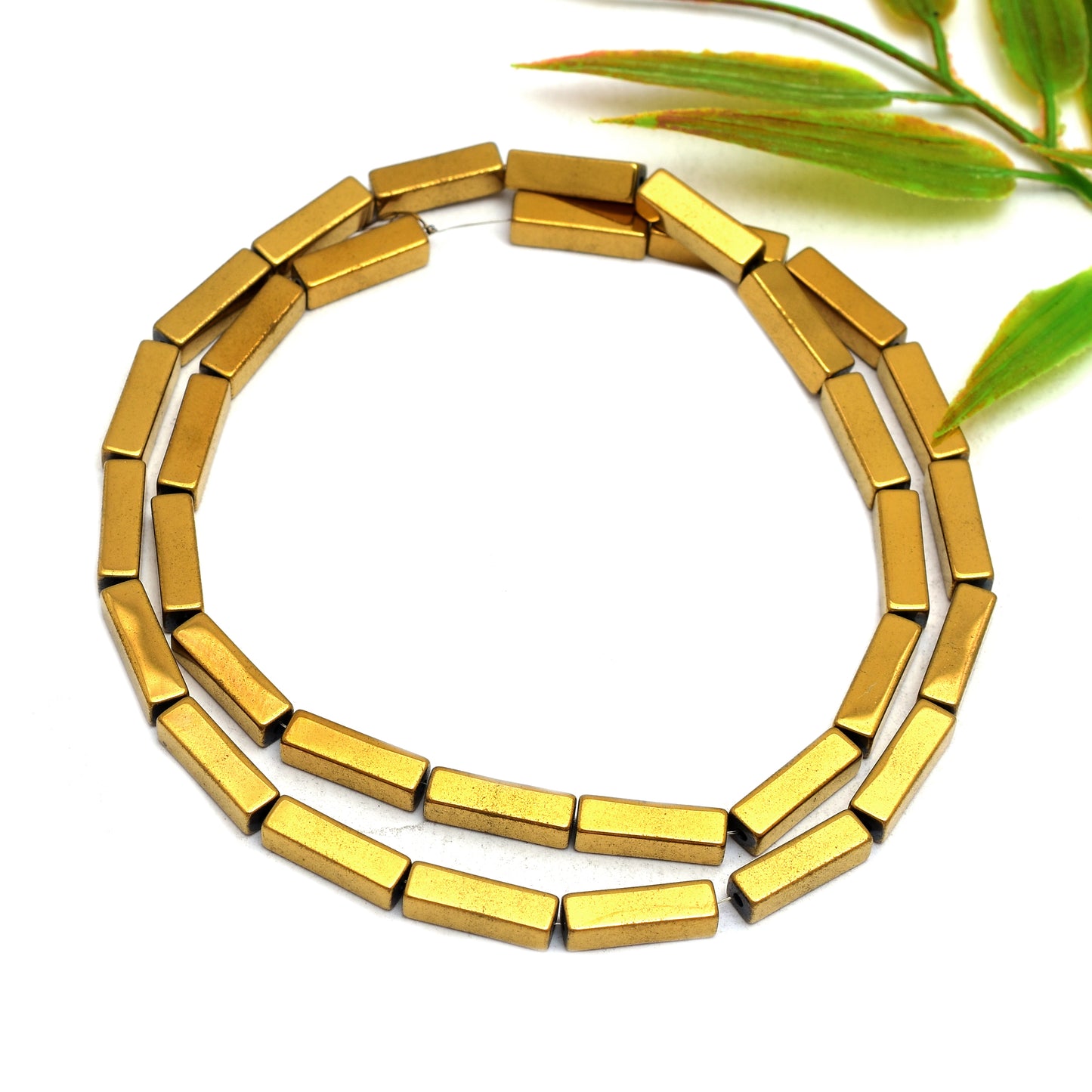 Kamal Gems | Tube-Shaped Hematite Beads Strand