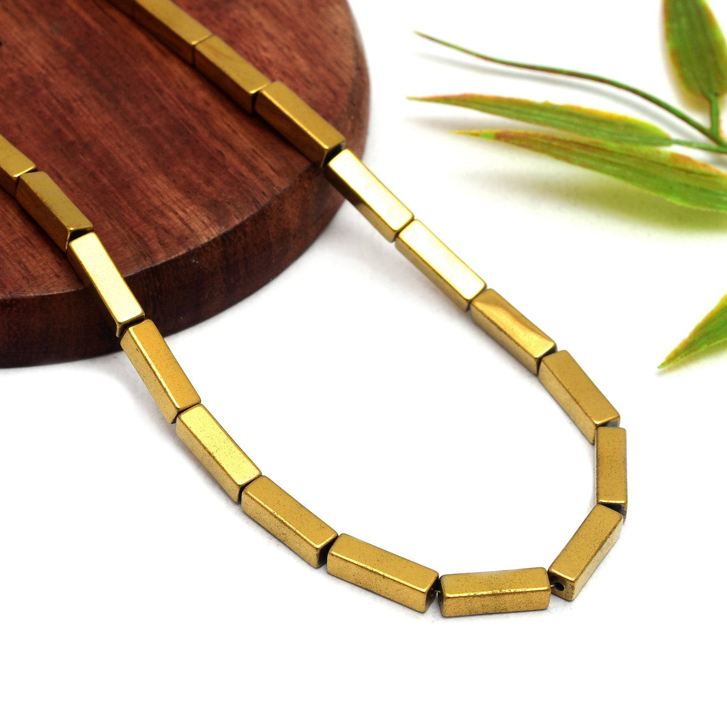 Kamal Gems | Tube-Shaped Hematite Beads Strand