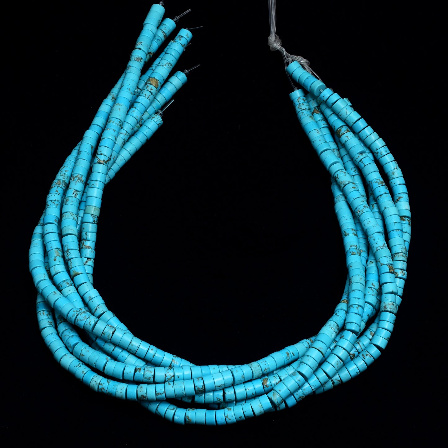 Kamal Gems | Turquoise Tyree-Shaped Gemstone Beads Strand, 15"